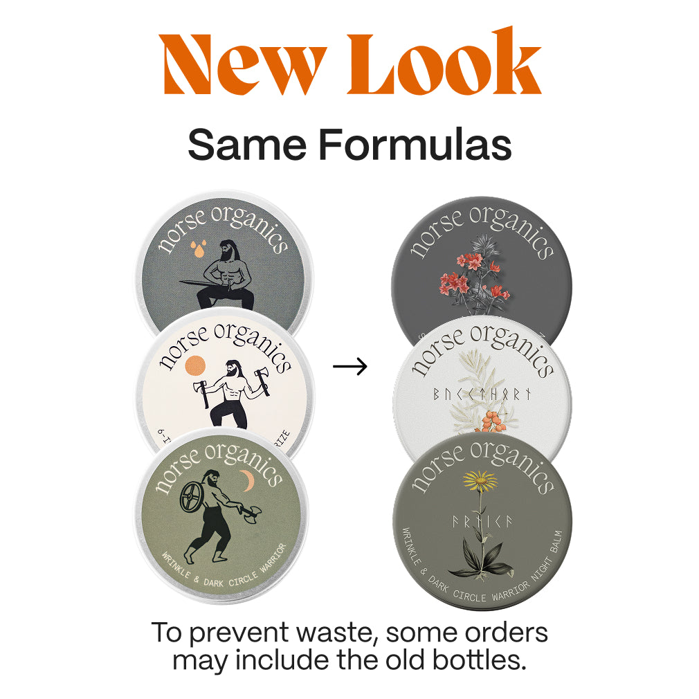 New look, same formula comparison of old and new Anti-Age & Glow Ritual jar lids